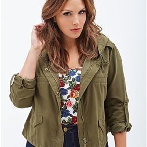 Forever 21 green jacket